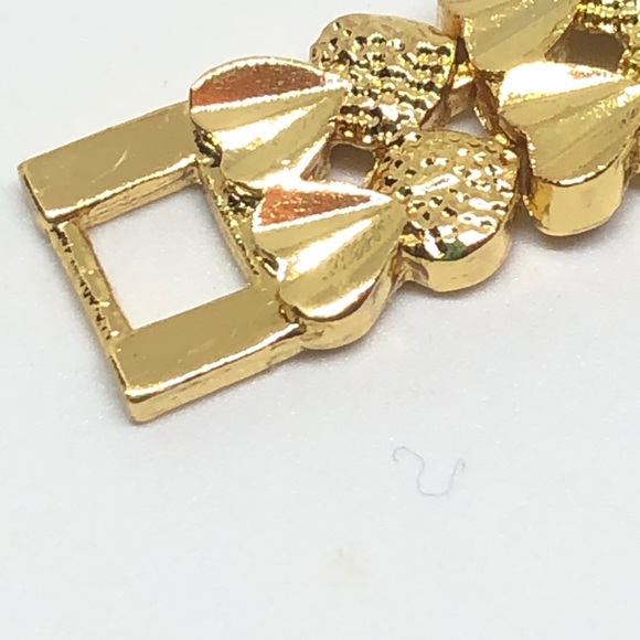 925/24k Heart Link Bracelet - Picture 5 of 7